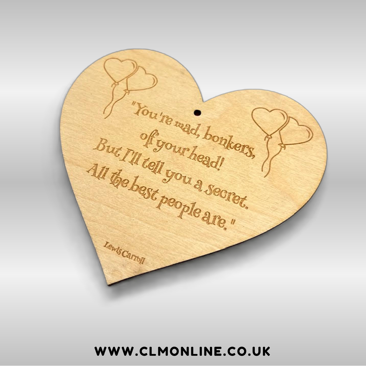 Romantic Quote Heart-Shaped Hangers