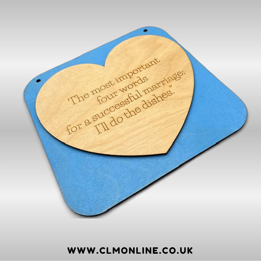 Comical Marriage Quote Hangers