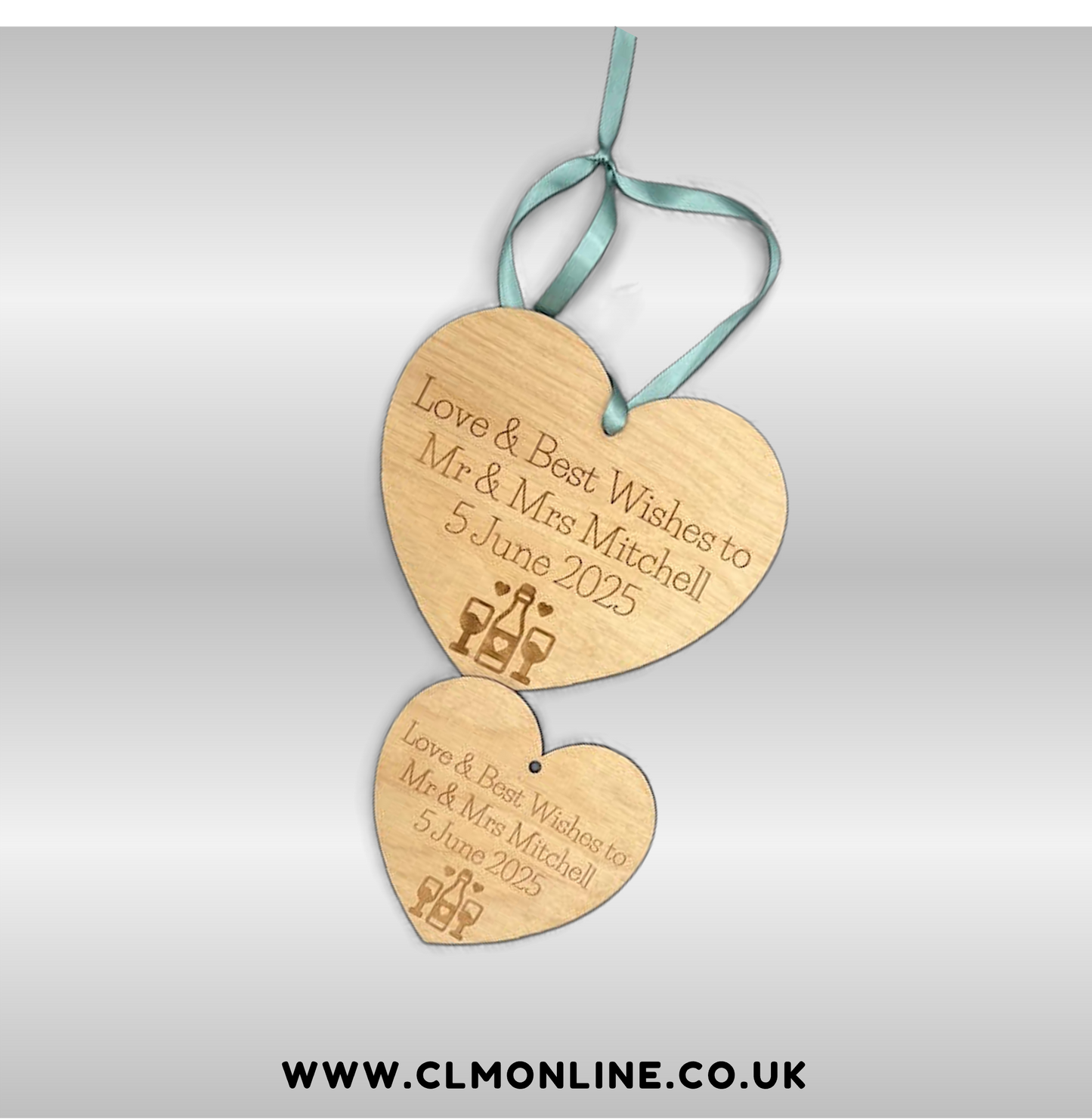 Personalised Heart-Shaped Hangers