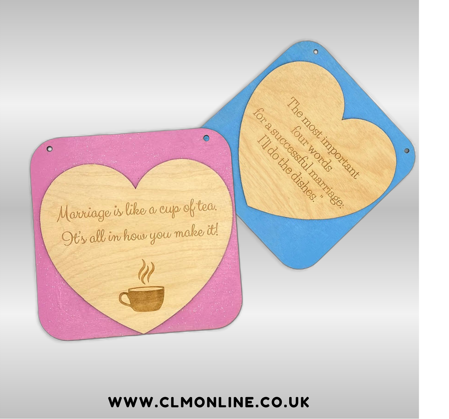 Comical Marriage Quote Hangers