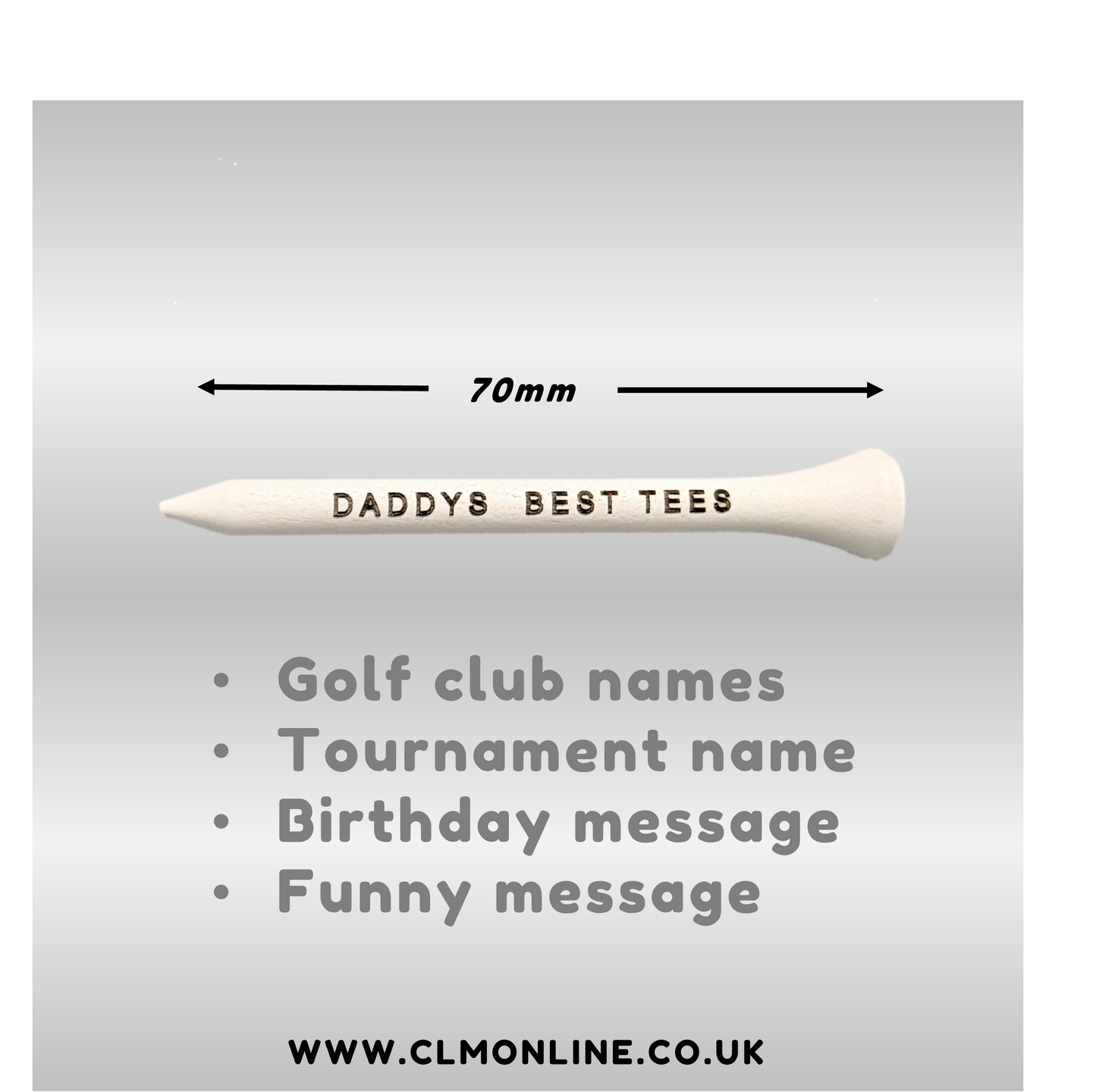 Personalised Golf Tees
