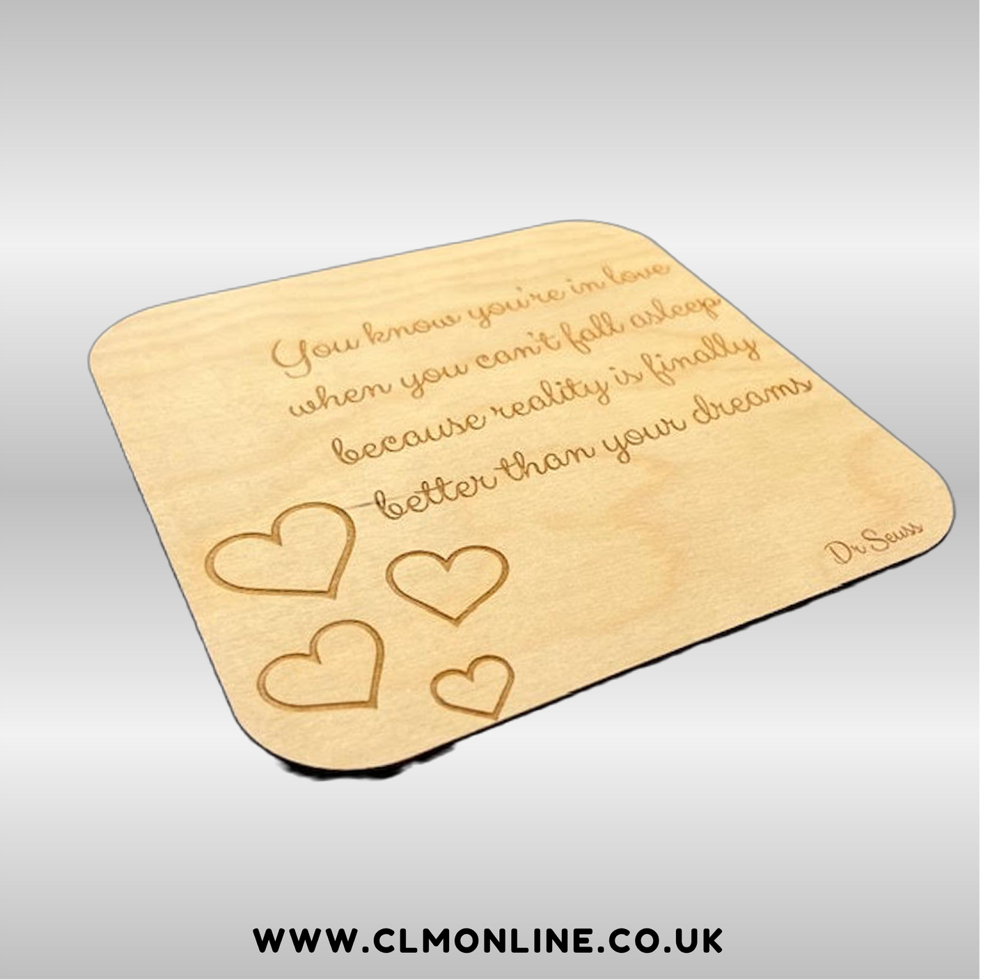 Romantic Quote Plaque