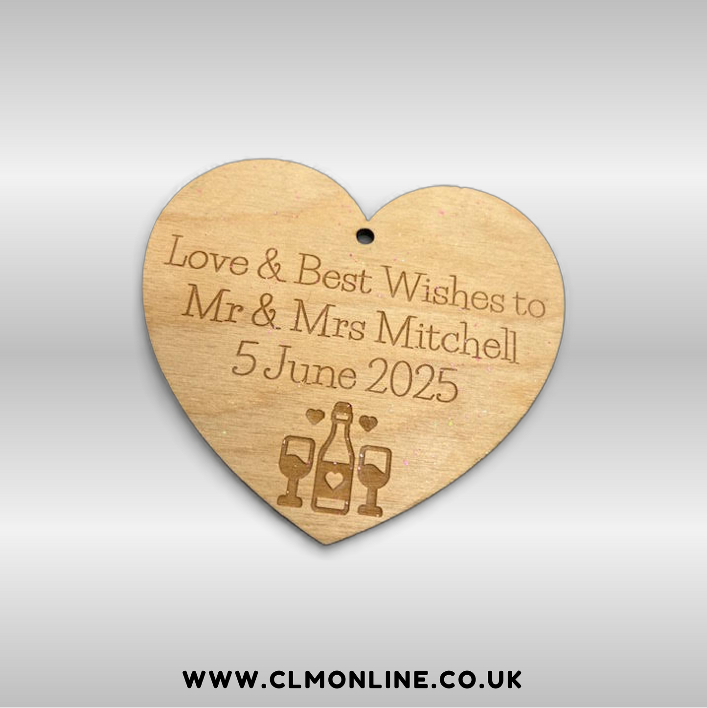 Personalised Heart-Shaped Hangers