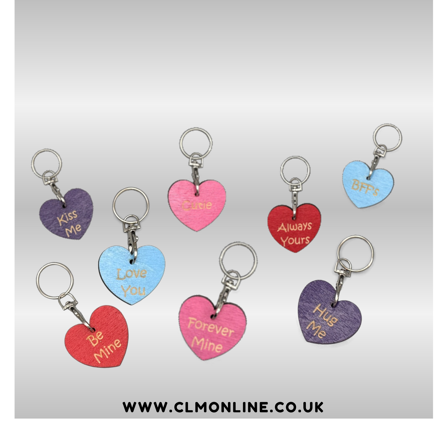 Heart Keyrings