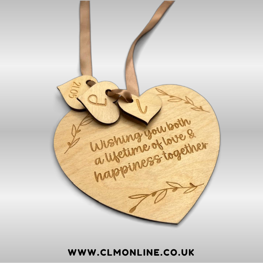 Personalised Heart-Shaped Hangers