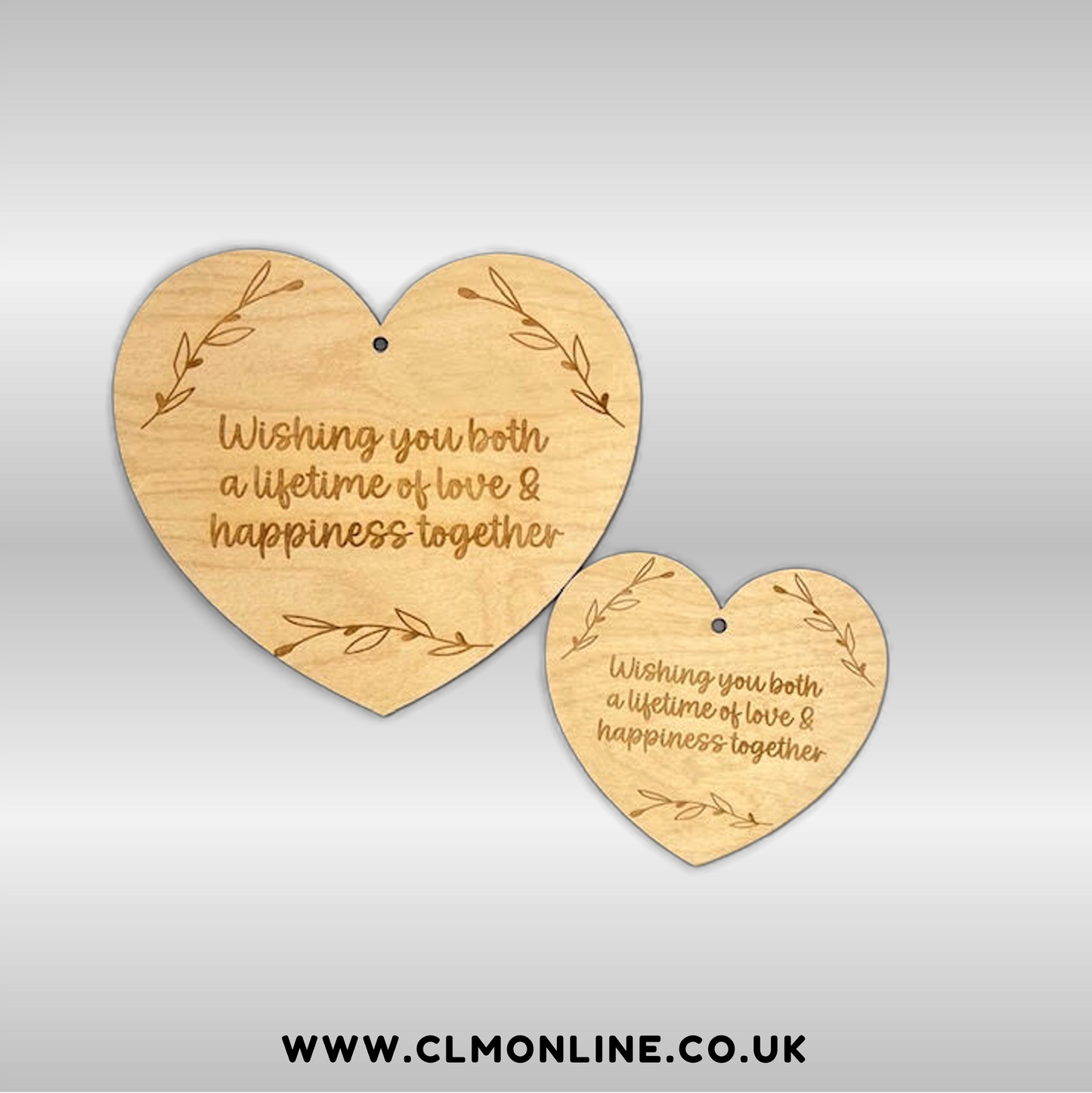 Personalised Heart-Shaped Hangers