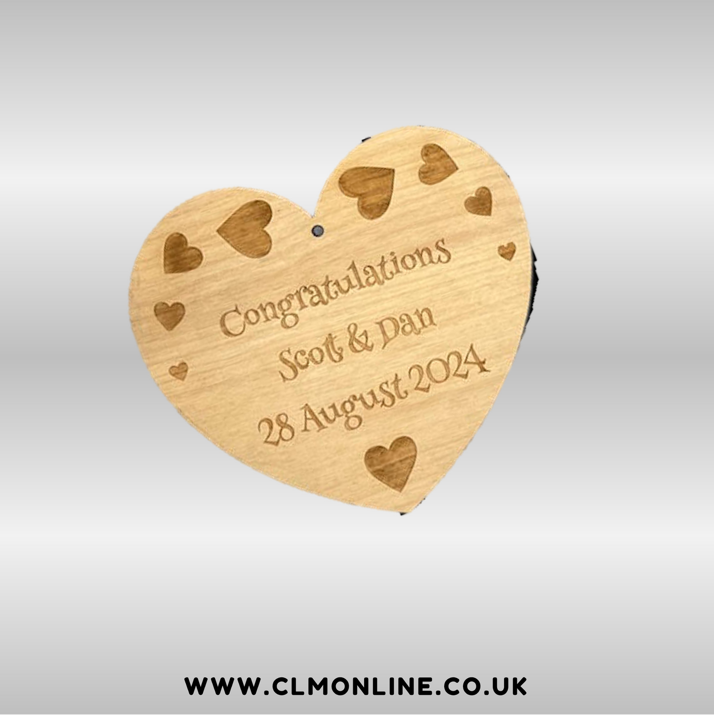 Personalised Heart-Shaped Hangers