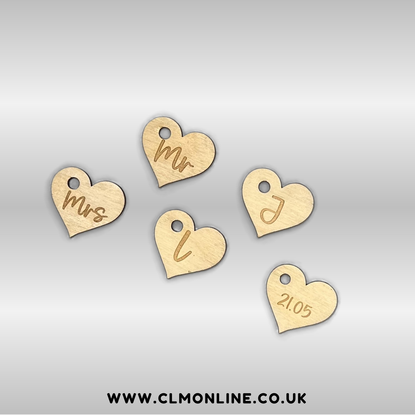 Personalised Heart-Shaped Hangers