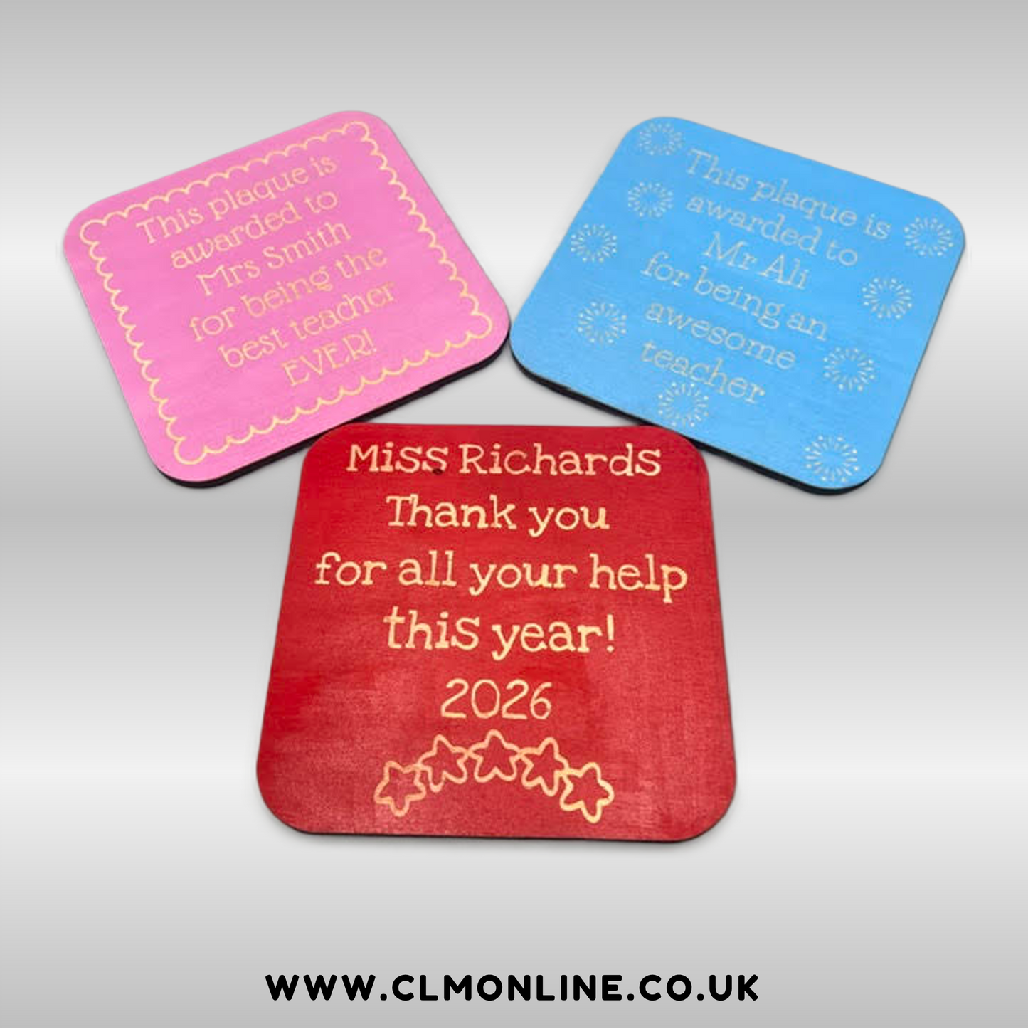 Teacher Thank You Plaques