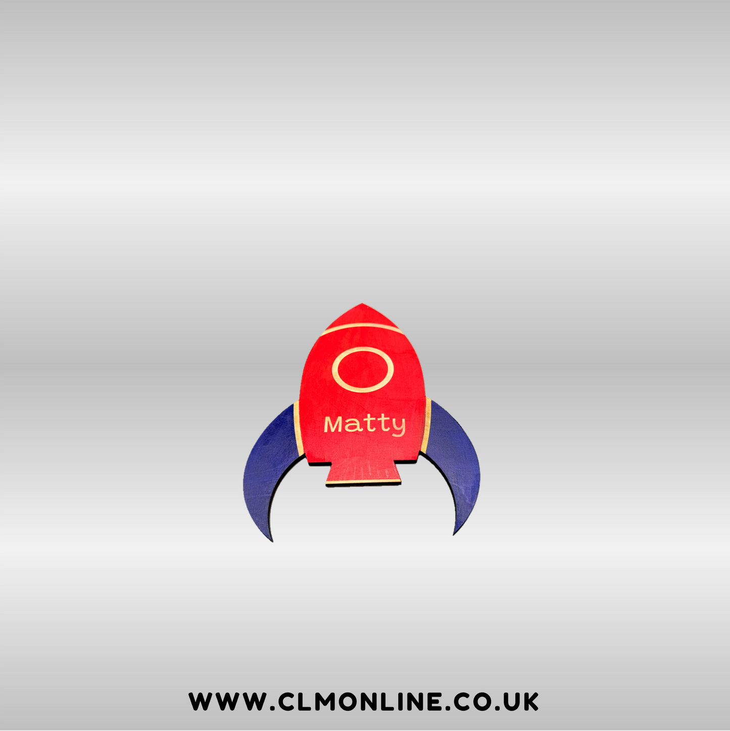 Rocketship Wall Plaque