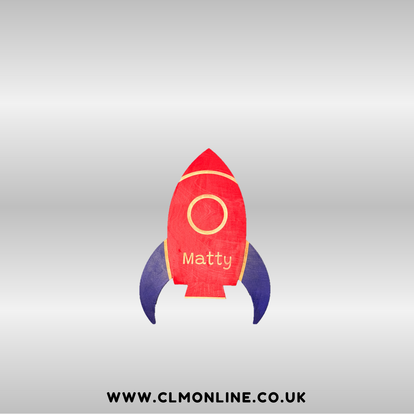 Rocketship Wall Plaque