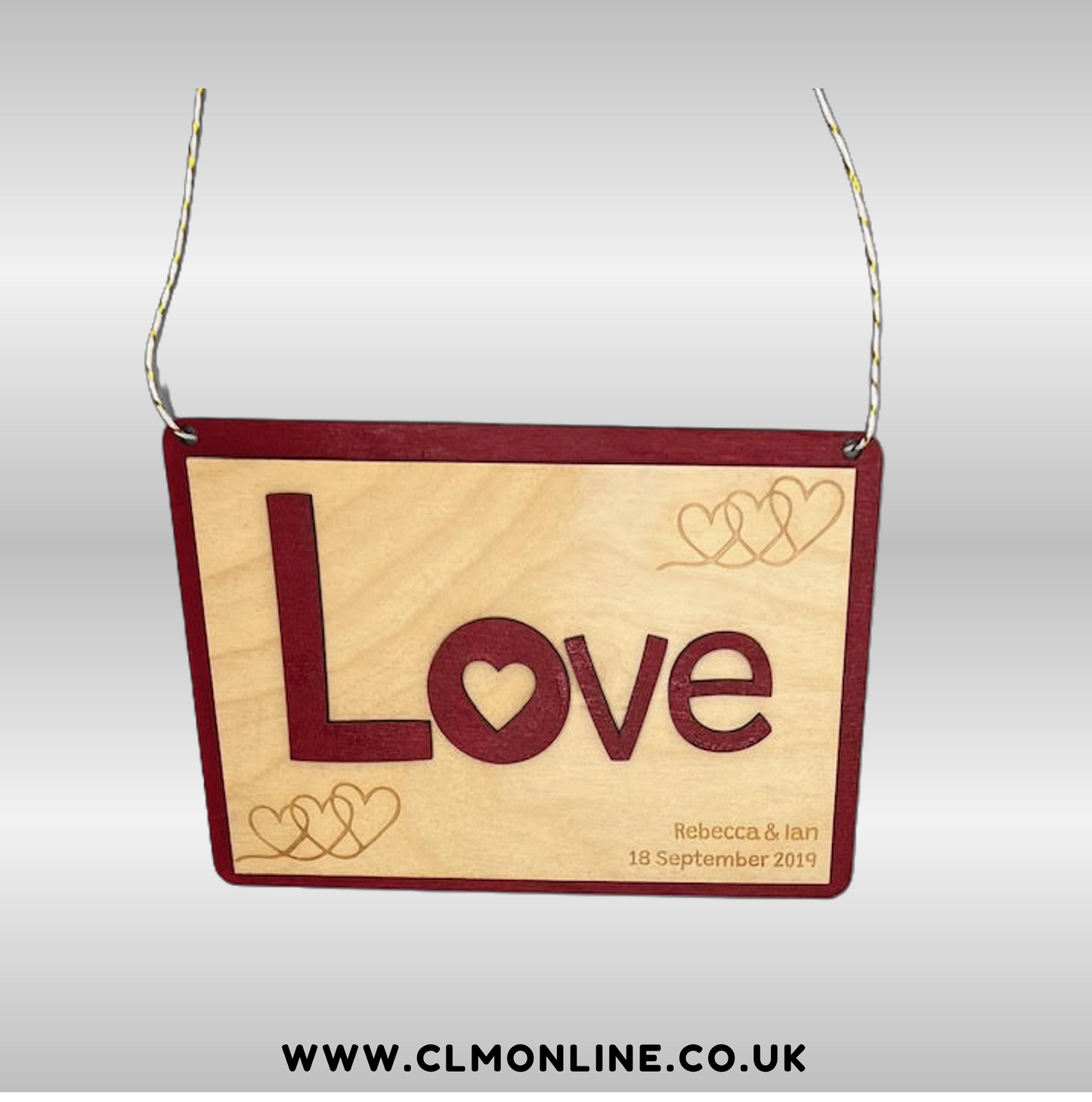 Personalised Wedding Gift Hanger