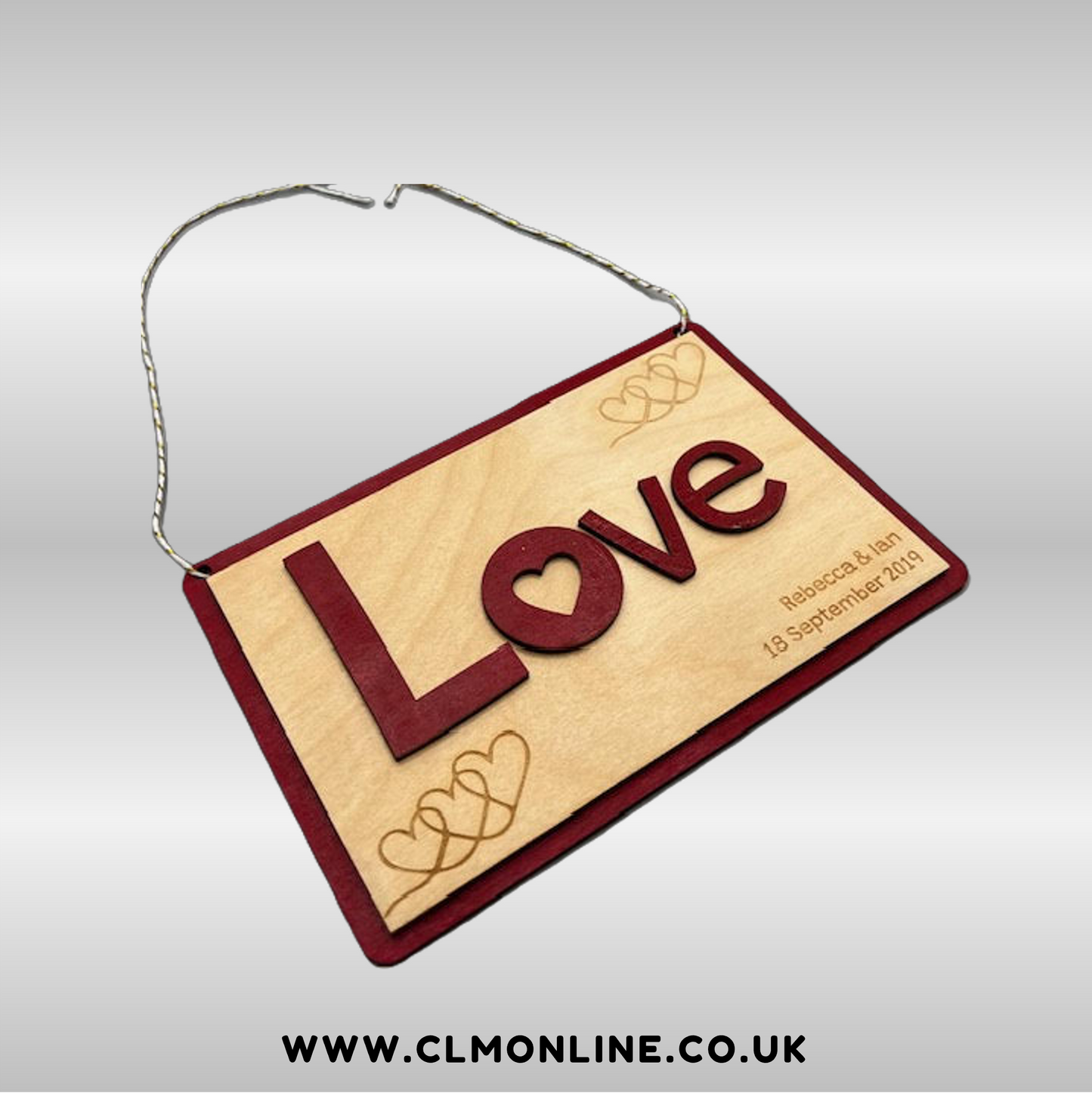 Personalised Wedding Gift Hanger