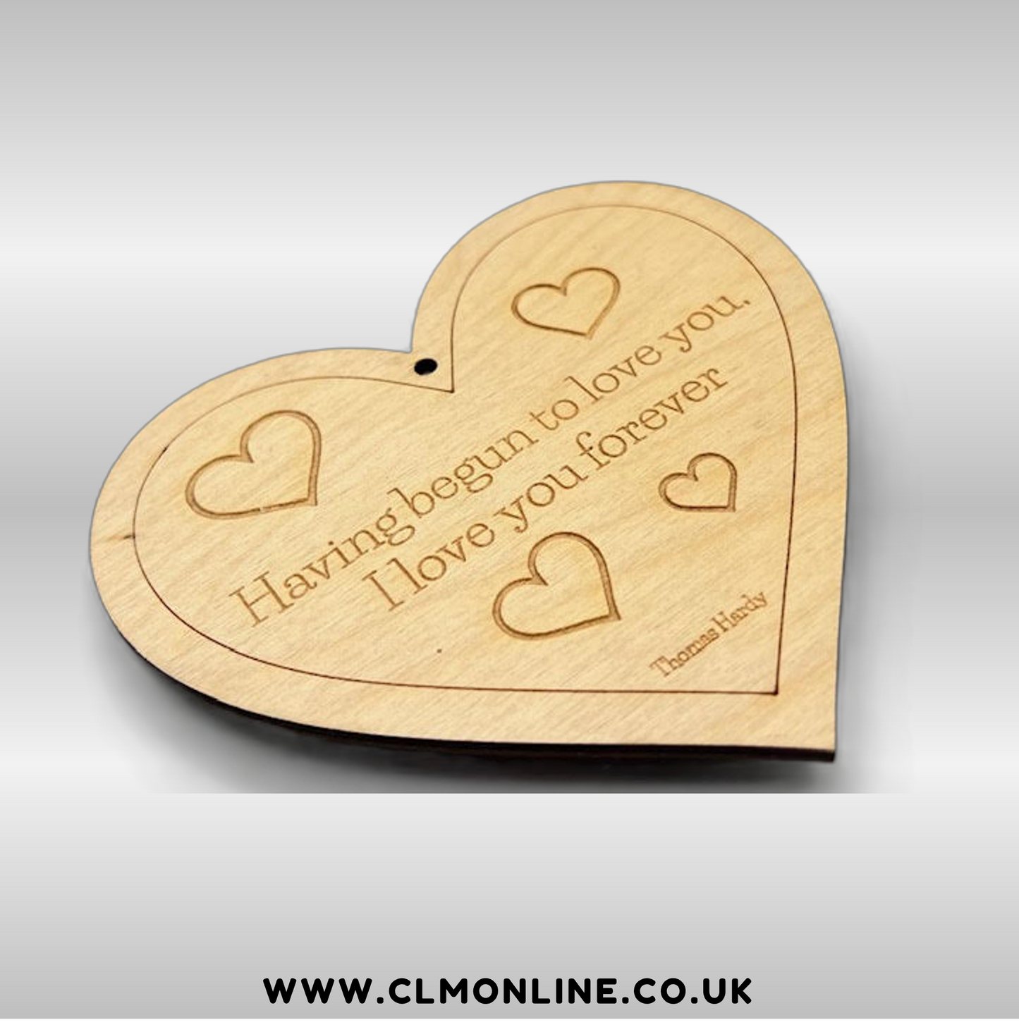 Romantic Quote Heart-Shaped Hangers