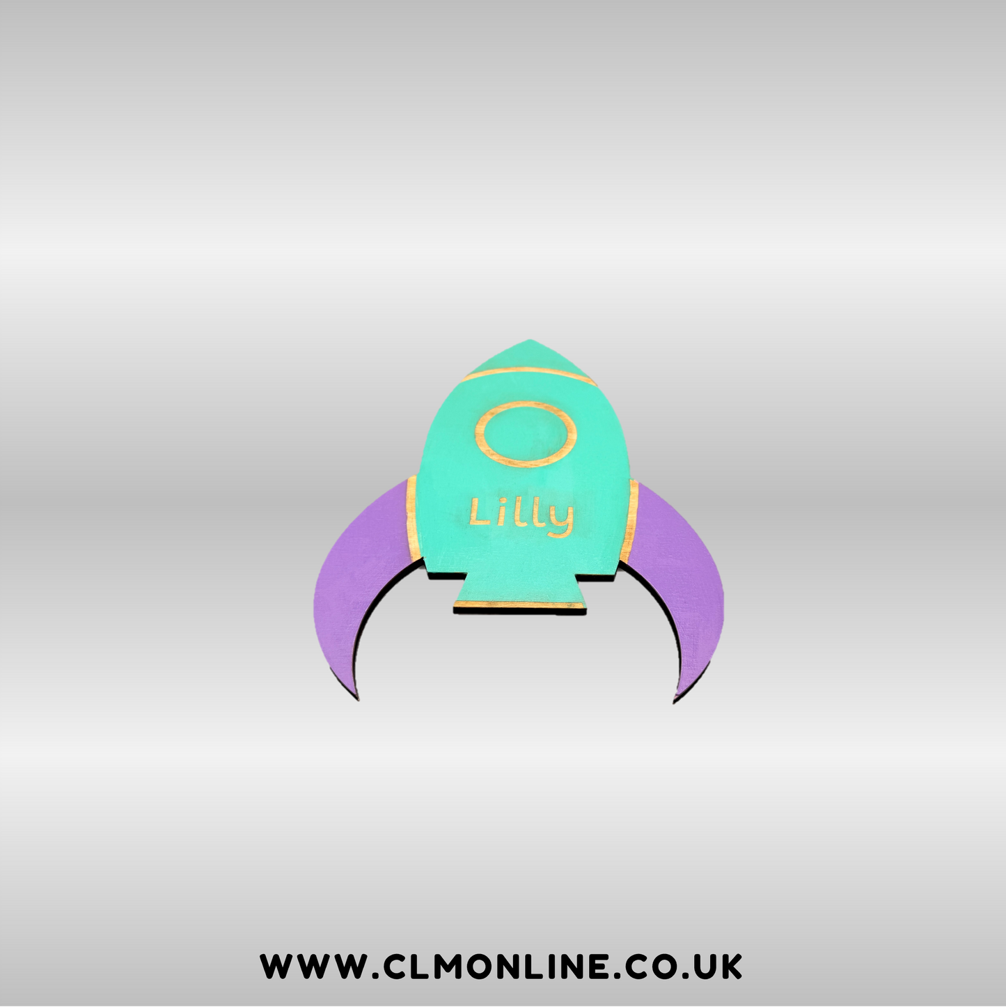 Rocketship Wall Plaque