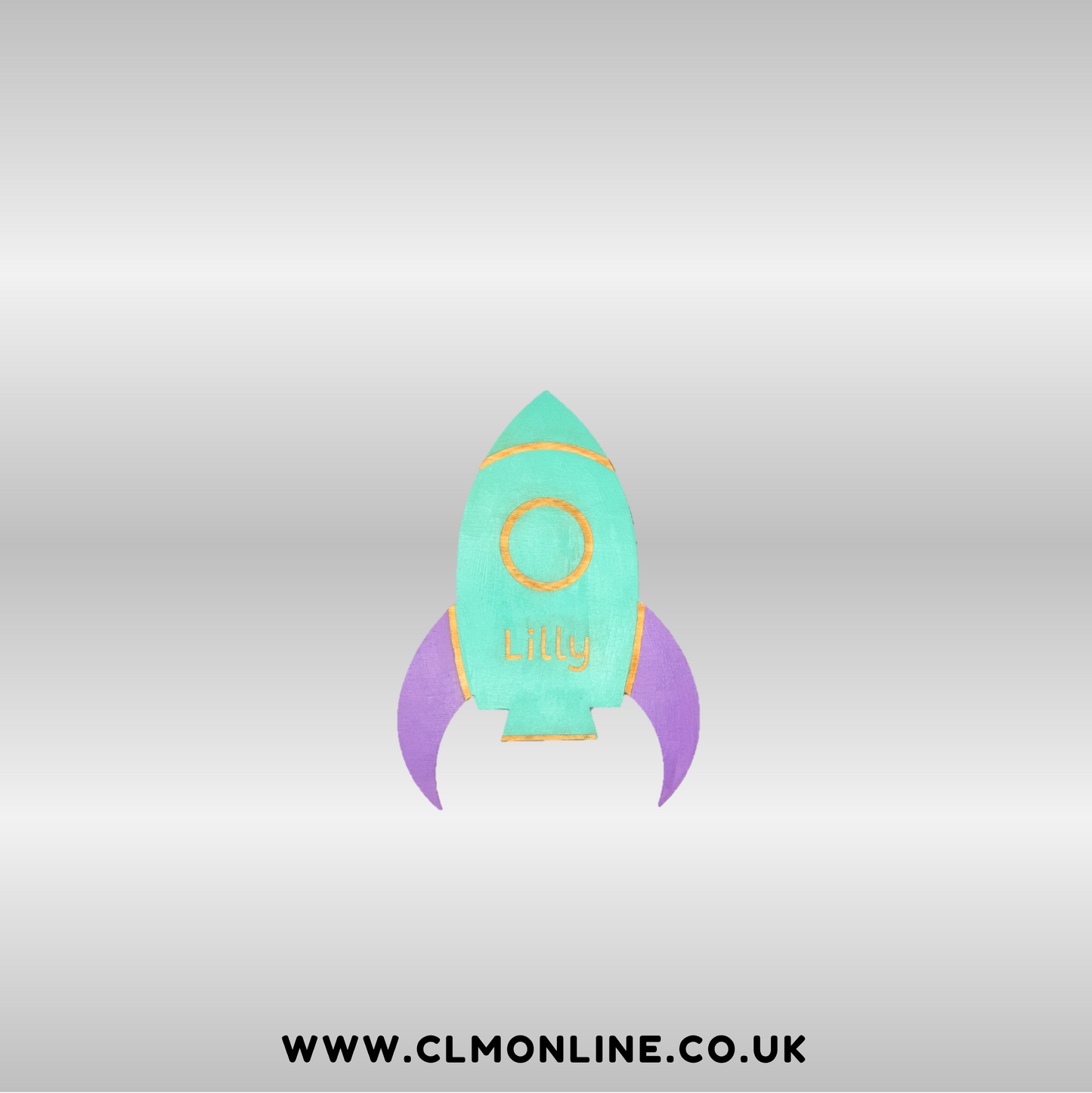 Rocketship Wall Plaque