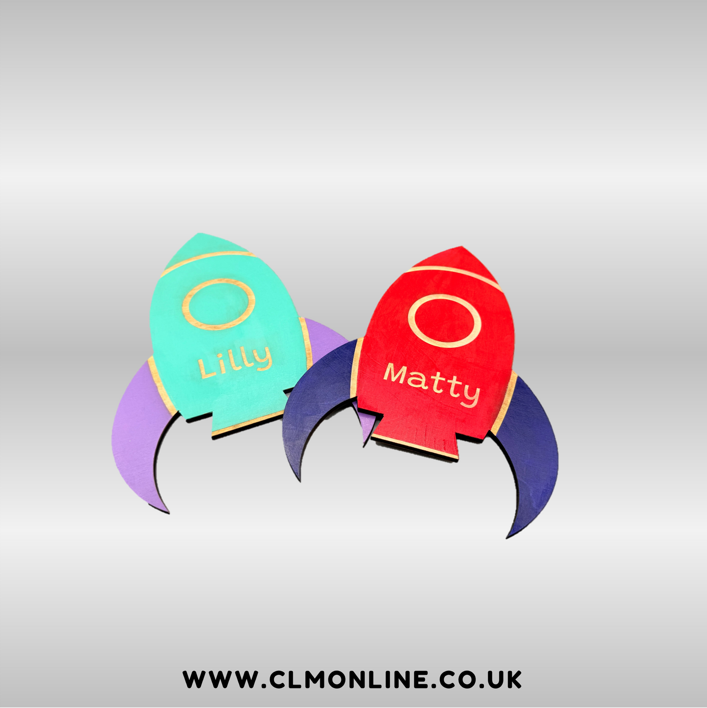 Rocketship Wall Plaque