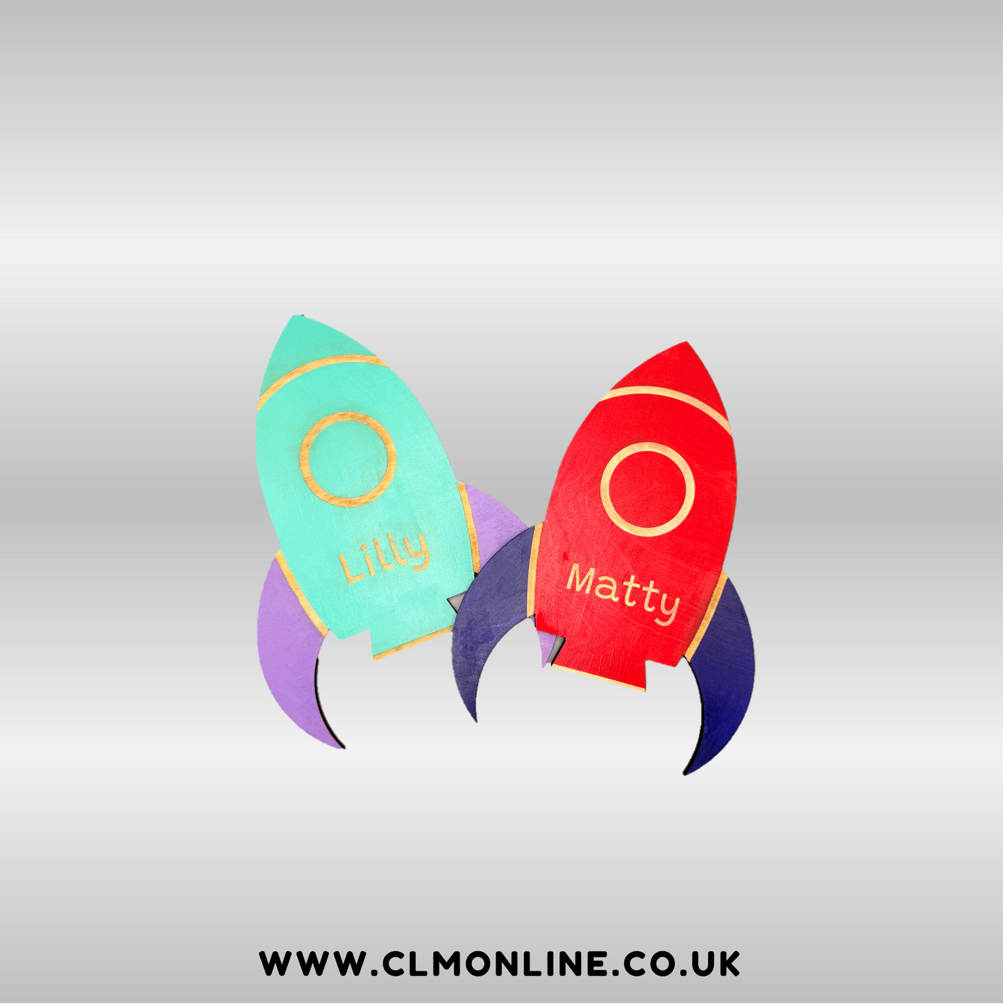 Rocketship Wall Plaque