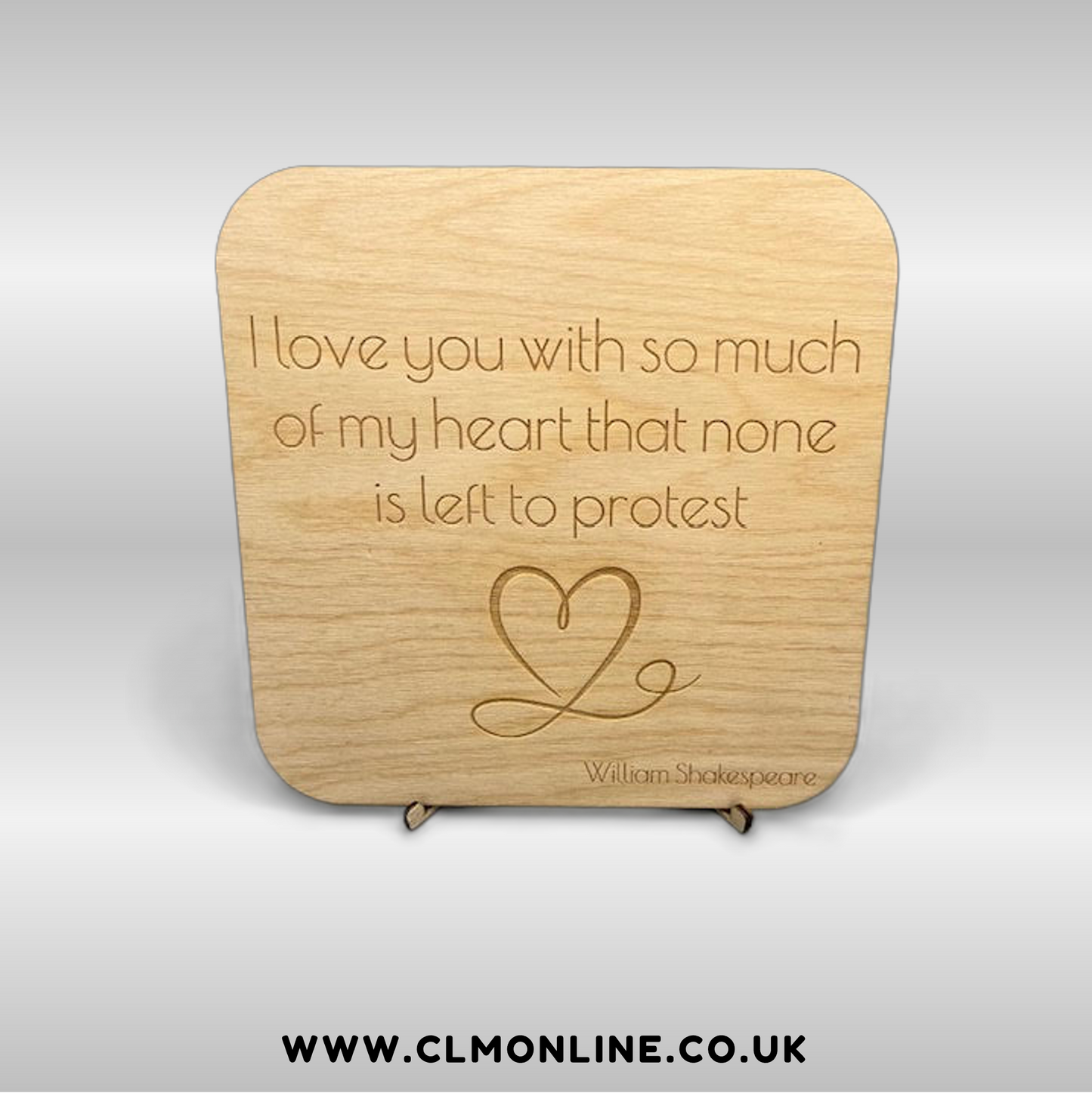 Romantic Quote Plaque