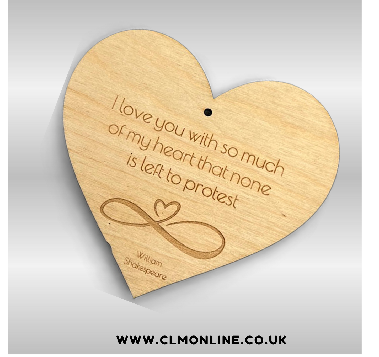Romantic Quote Heart-Shaped Hangers