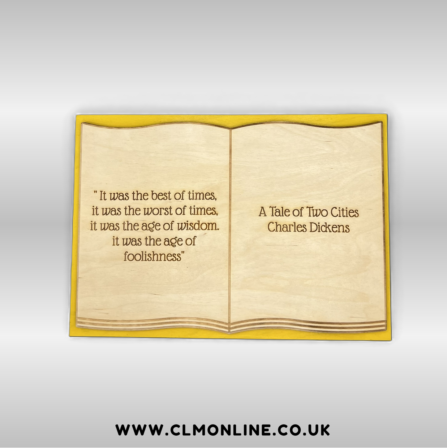 Open Book Plaque