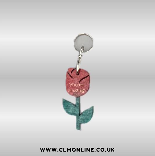 Painted Affirmation Keyrings